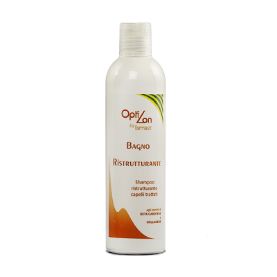 Shampoo Capelli Bagno Ristrutturante Beta Carotene e Collagene 300ml - Farmavit