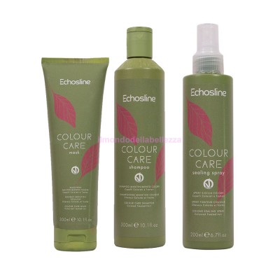 Kit Shampoing 300ml + Masque Protection Couleur 300ml + Spray Color Seal 200ml - Colour Care - ECHOSLINE