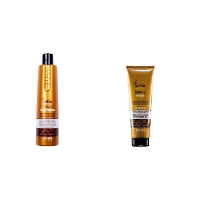 Piccolo Shampoo + Maske Trockenes Haar, Spenti, Dehydriertes Kit - Seliar Luxury