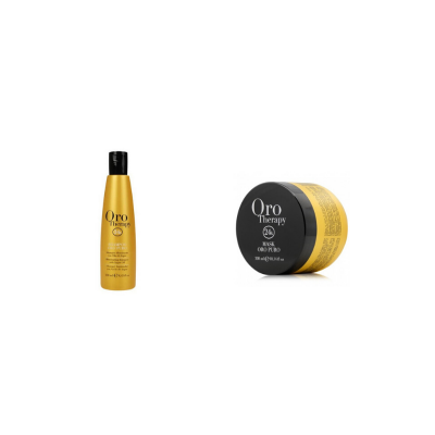 Kit Small Shampoo + Mask - Fanola Gold Therapy